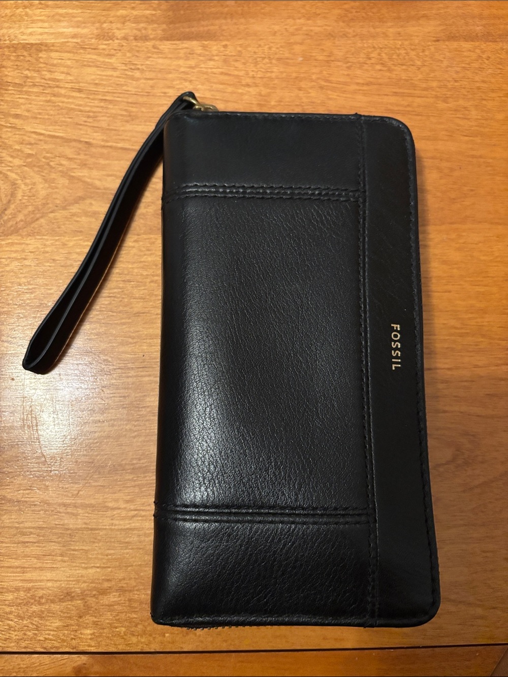 NWT Fossil leather Jori zip clutch